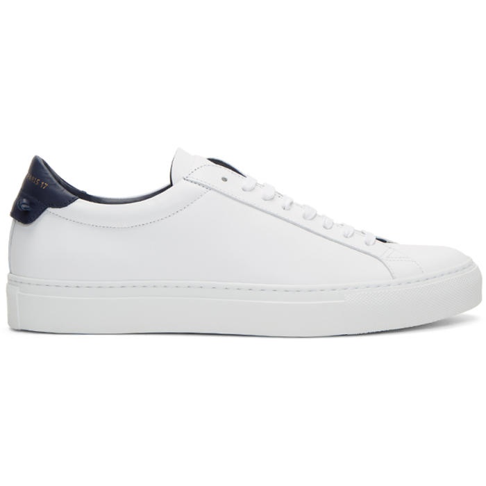 Photo: Givenchy White and Navy Urban Knots Sneakers 