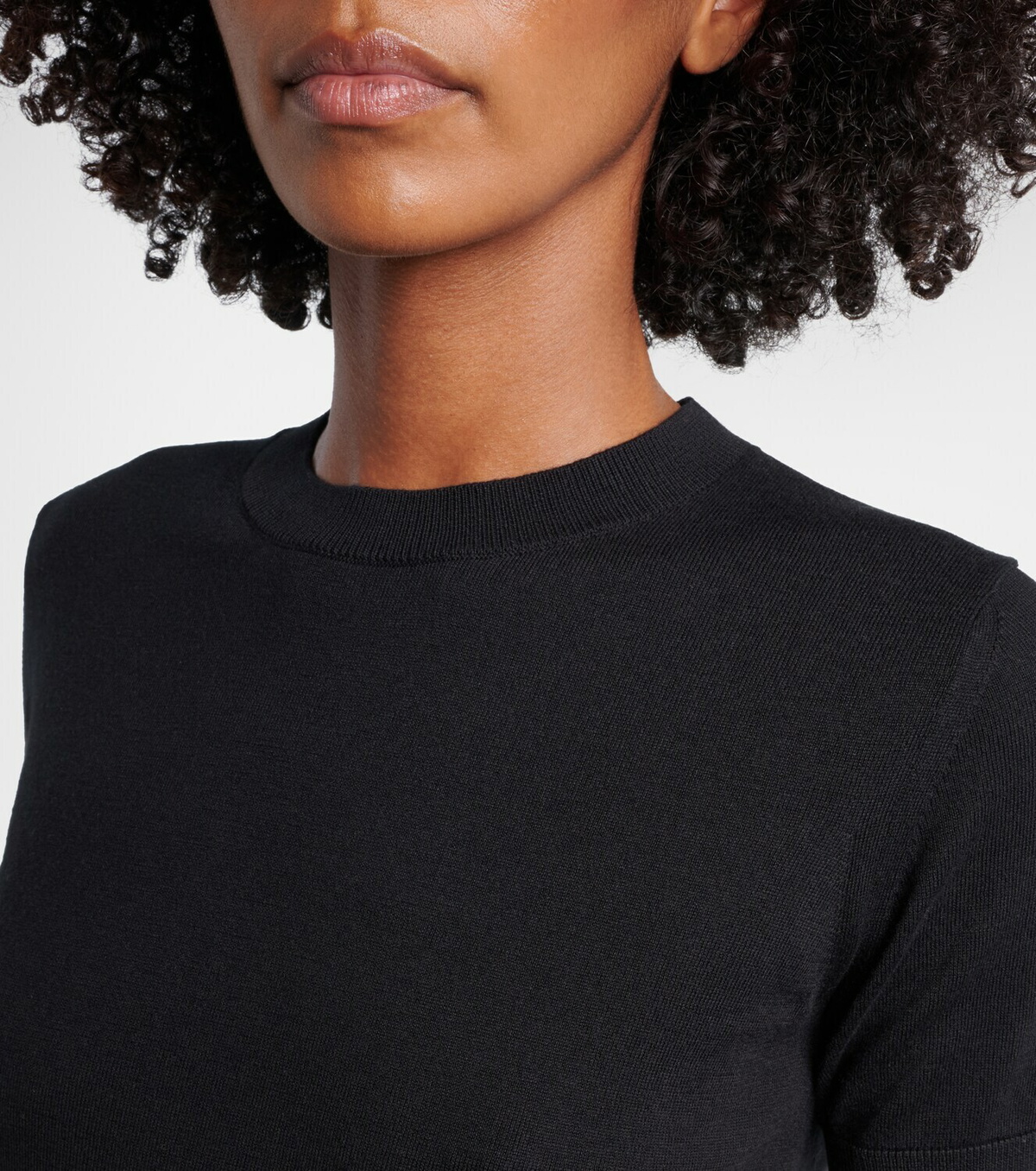 'S Max Mara Cotton, silk, and cashmere knitted top