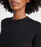 'S Max Mara Cotton, silk, and cashmere knitted top