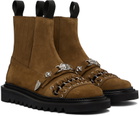 Toga Virilis Brown Suede Chelsea Boots