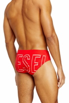 Diesel Lycra swimsuit with back logo - Swim briefs Mens in Red