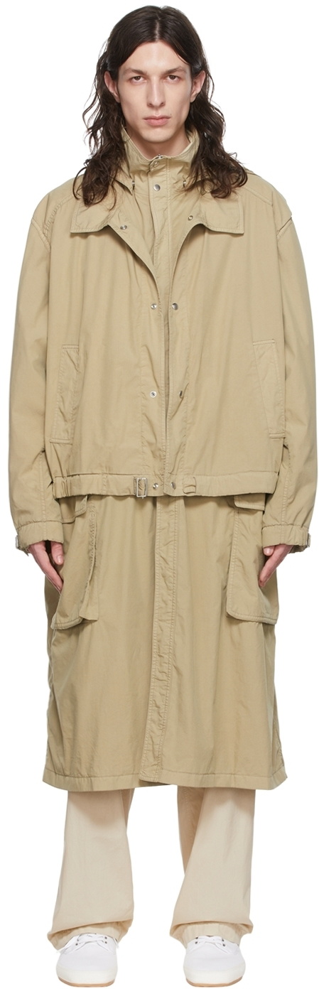 Lemaire Khaki Parachute Trench Coat Lemaire