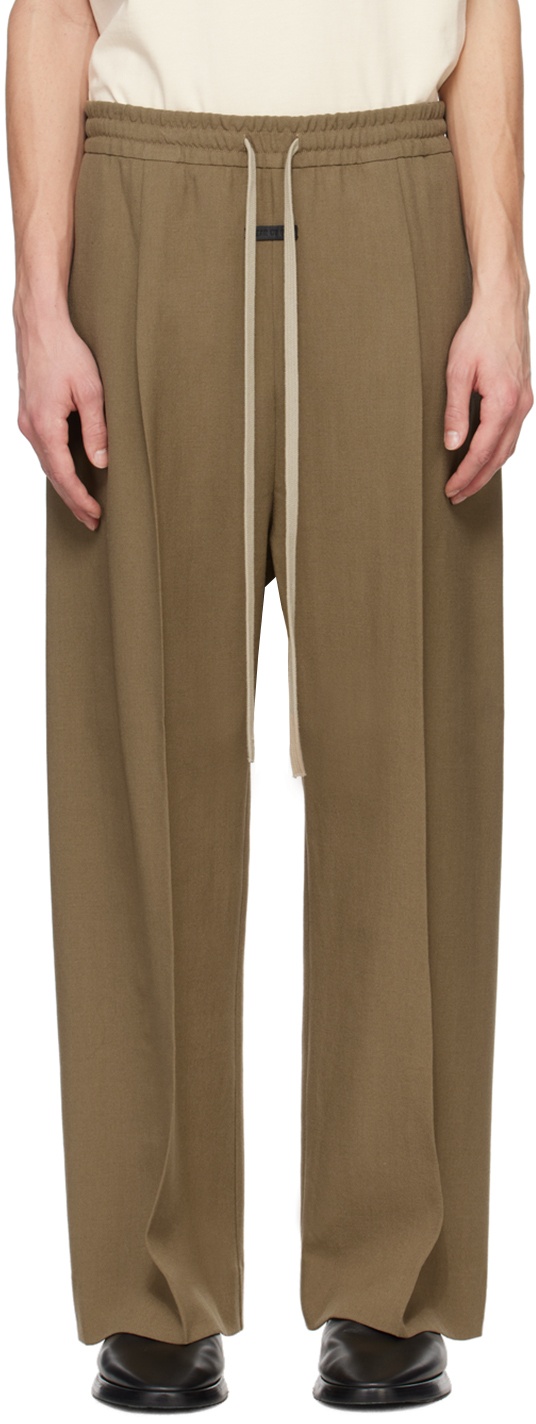 Photo: Fear of God Brown Pleated Trousers