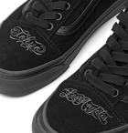 Vans - Neighbourhood Old Skool 36 DX Leather-Trimmed Suede Sneakers - Black