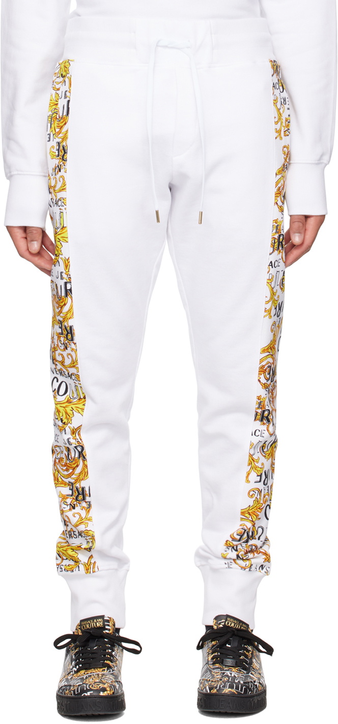 Photo: Versace Jeans Couture White Printed Sweatpants