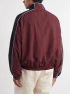 Willy Chavarria - Bad Body Cotton-Jersey Track Jacket - Burgundy