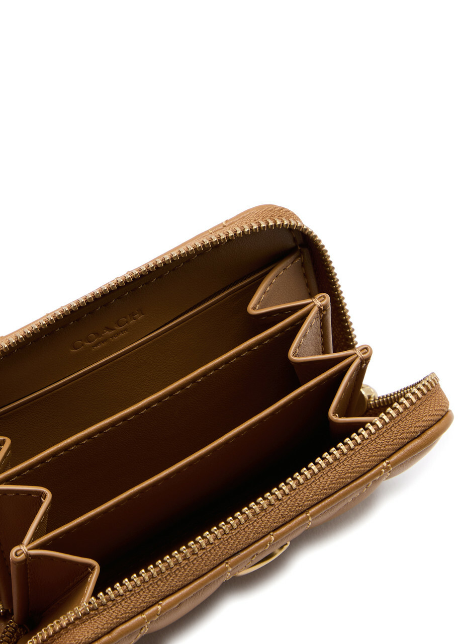 Coach Pillow Quilted Leather Wallet - Caramel - One Size