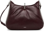 Rabanne Burgundy Small Ring Leather Bag