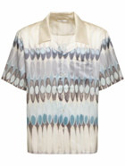 COMMAS Eclipse Camp Collar Silk Blend Shirt