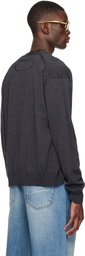 JACQUEMUS Gray 'The J' Cardigan