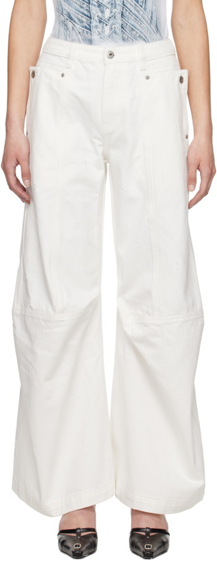 Photo: Feng Chen Wang White Cargo Jeans
