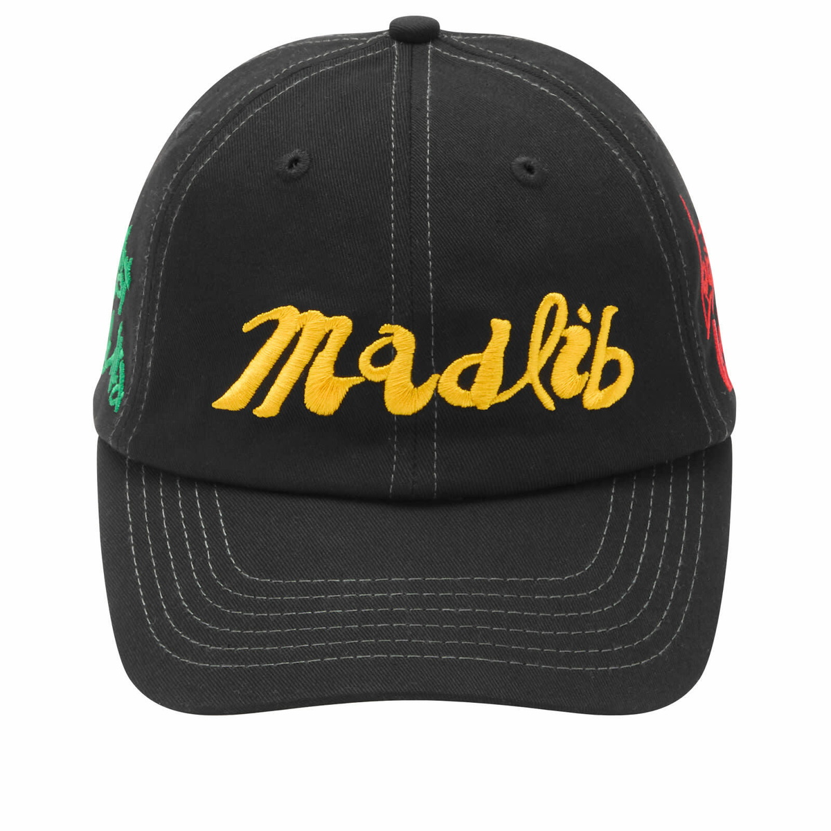 Butter Goods Men's x Madlib Alias 6 Panel Cap in Black 
