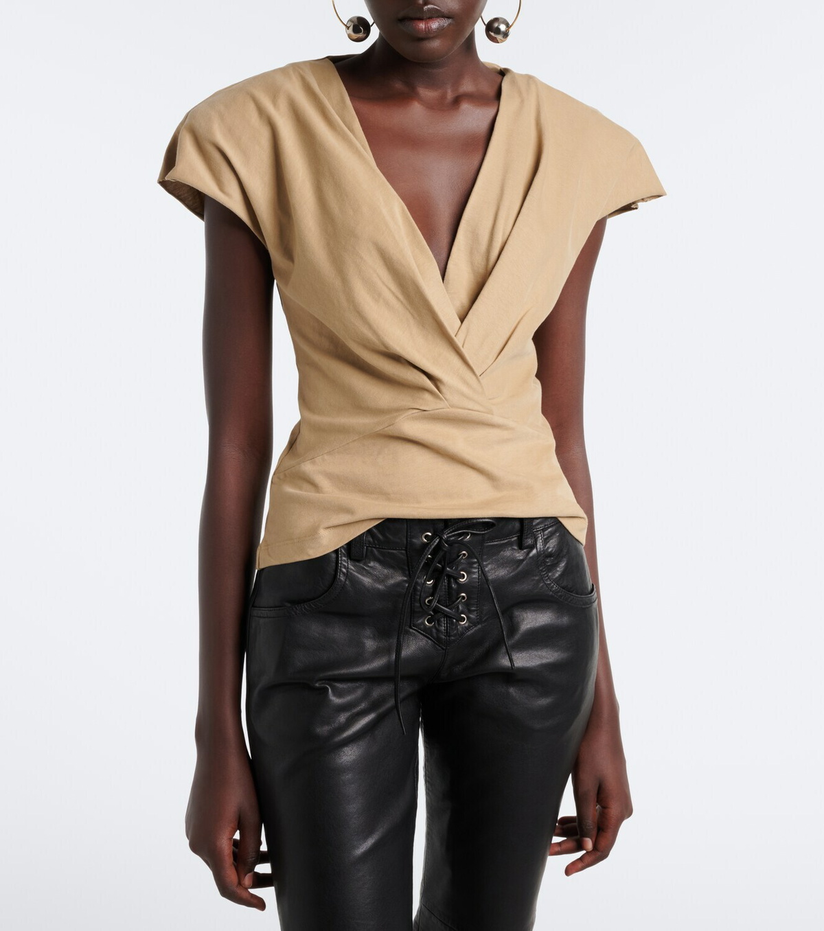 Isabel Marant Nadrine cotton jersey top