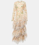 Zimmermann Natura silk and linen organza midi dress