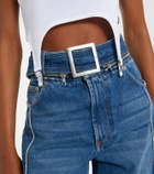 Jean Paul Gaultier Ribbed-knit cotton jersey bra top