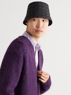 Loewe - Reversible Logo-Jacquard Cotton-Blend and Shell Bucket Hat - Black