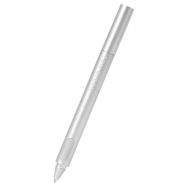 Photo: Tom Dixon - Cube Brushed Silver-Tone Rollerball Pen - Silver