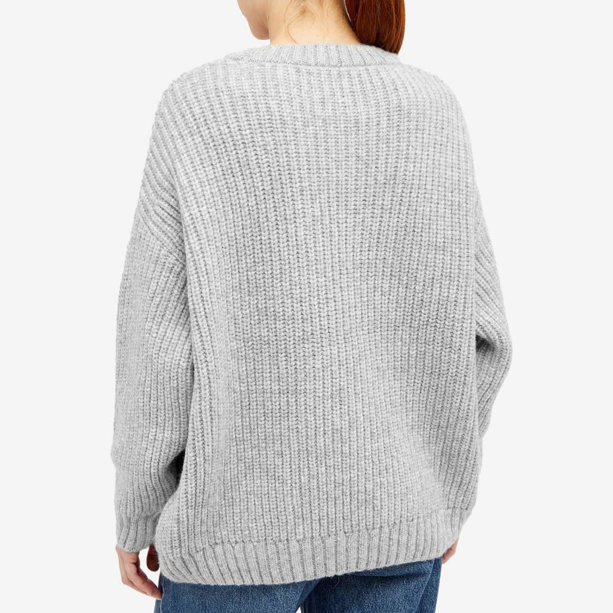 Anine Bing Women's Sydney Crew Knitted Jumper in Grey ANINE BING