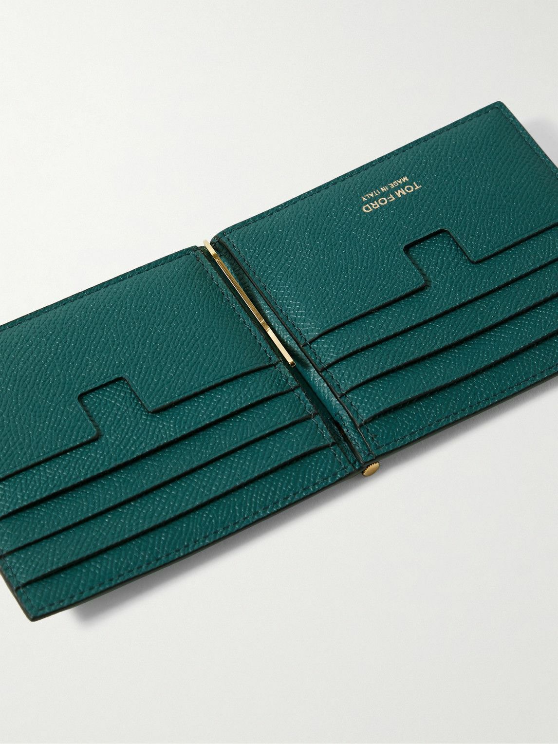 TOM FORD Leather Money Clip Wallet | Harrods US