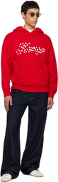 Kenzo Red Kenzo Paris 'KENZO Winter Holidays' Embroidered Hoodie