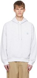 Solid Homme Gray Drawstring Hoodie