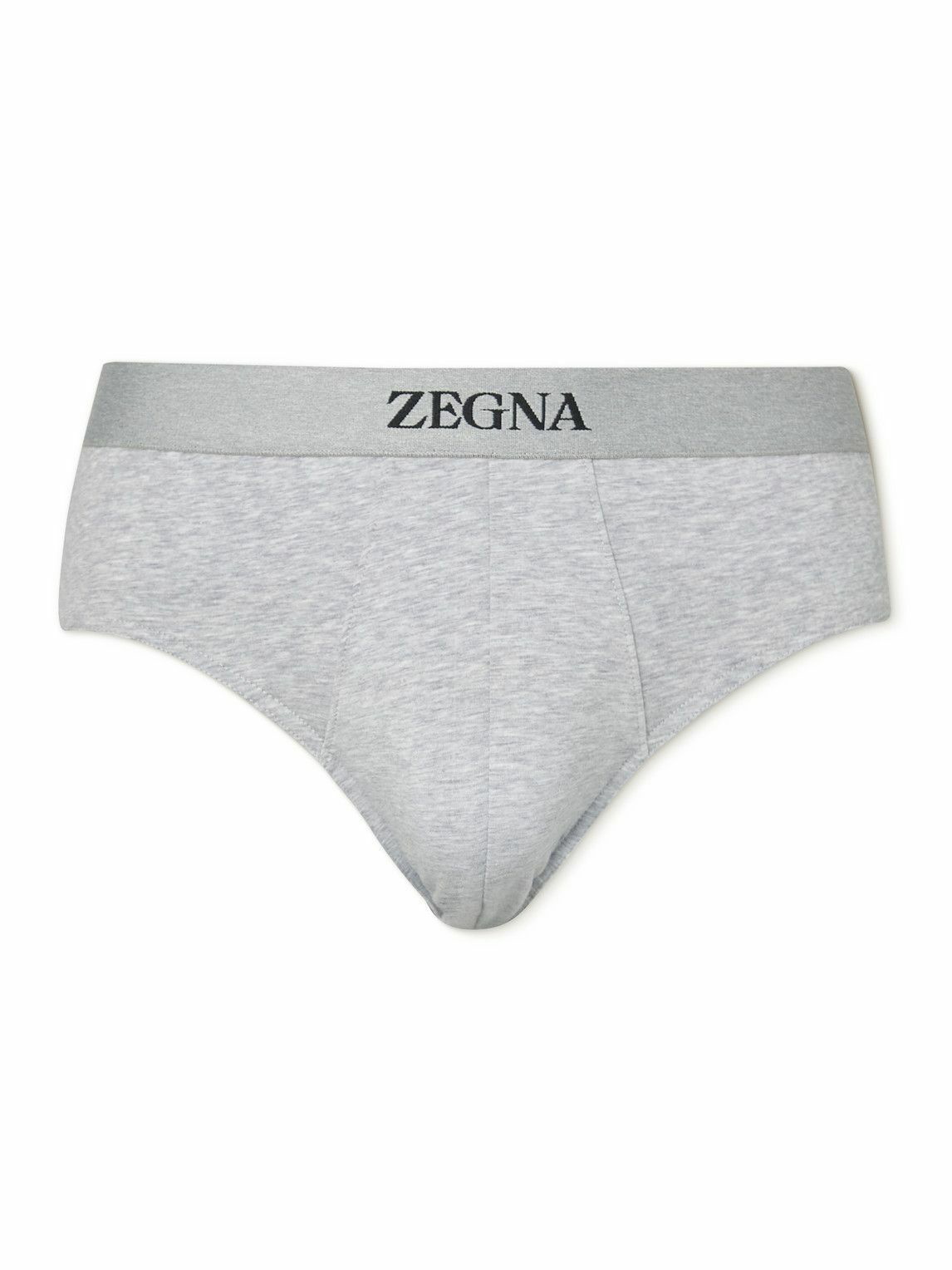 Mens Zegna grey Stretch Modal Trunks