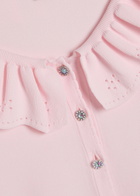 Needle & Thread Pointelle Stretch-knit Cardigan Pink