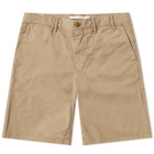 Norse Projects Men's Aros Light Twill Short in Utility Khaki