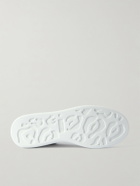 McQueen - Exaggerated-Sole Leather Sneakers - White