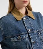 JW Anderson Corduroy-trimmed denim jacket