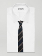 Lardini - 6cm Striped Silk-Gabardine Tie