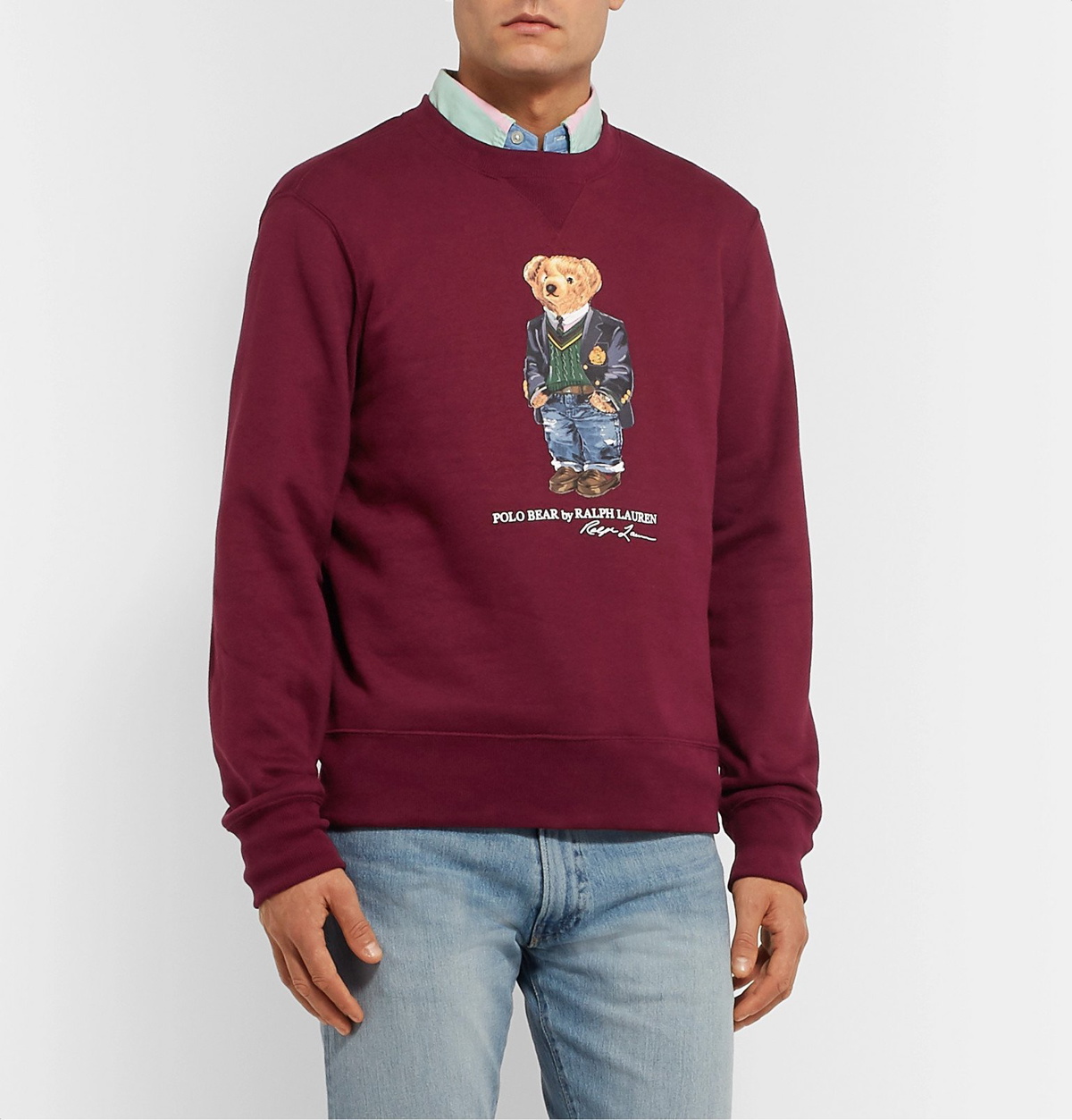 POLO RALPH LAUREN Printed Cotton-Blend Jersey Sweatshirt for Men