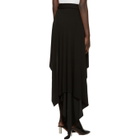 Anthony Vaccarello Black Asymmetric Double Hoop Skirt