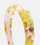 Versace Printed silk headband