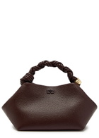 Ganni Bou Small Grained Leather top Handle bag - Brown - One Size
