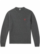 LOEWE - Anagram Logo-Embroidered Wool Sweater - Gray