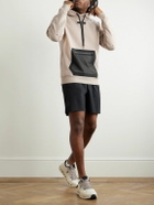ON - Mesh-Trimmed Recycled Jersey Hoodie - Neutrals
