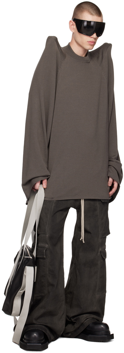 Rick Owens Gray Tec Sweater