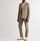 Lardini - Unstructured Cotton and Silk-Blend Suit Jacket - Neutrals