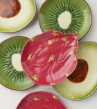 Bordallo Pinheiro Tropical Fruits Pitaya set of 4 earthenware dessert plates