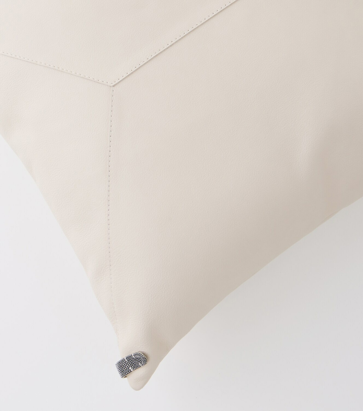 Brunello Cucinelli Monili leather cushion