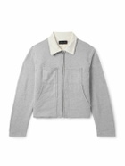 Les Tien - Cotton-Jersey Zip-Up Jacket - Gray