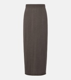 Lisa Yang Charlotta cotton and cashmere maxi skirt