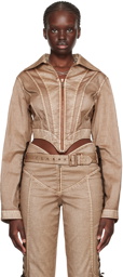 Jean Paul Gaultier Brown KNWLS Edition Jacket
