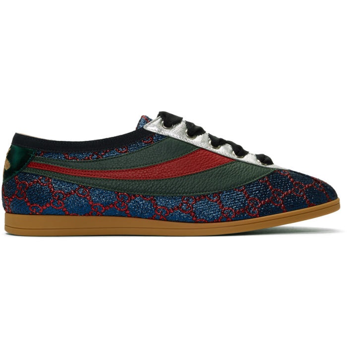 Photo: Gucci Blue Effacer GG Sneakers 
