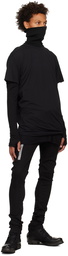 Boris Bidjan Saberi Black Object-Dyed Long Sleeve T-Shirt