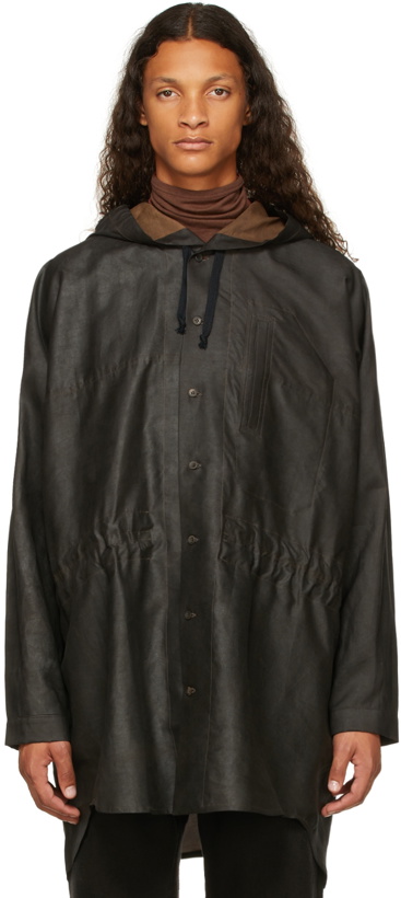 Photo: Jan-Jan Van Essche Black Silk Hooded #86 Jacket