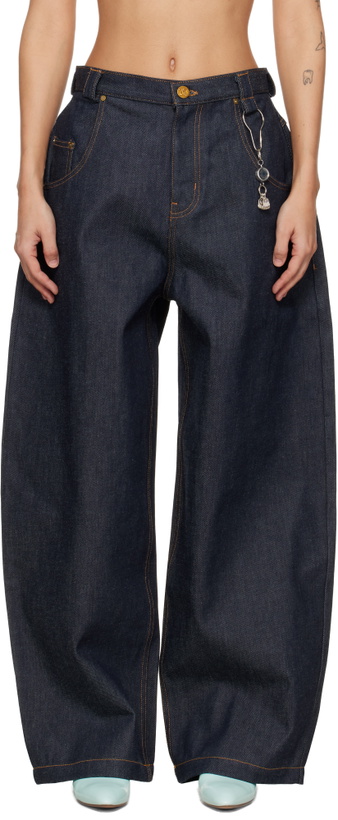 Photo: WILLY CHAVARRIA Navy Bad Girl Jeans