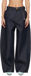 WILLY CHAVARRIA Navy Bad Girl Jeans