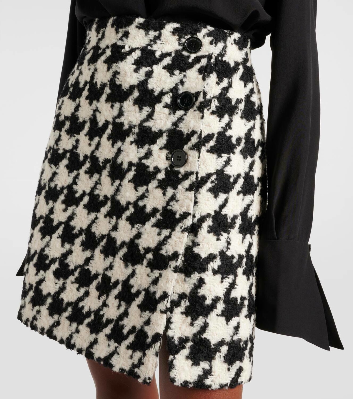 スカート NINA RICCI JERSEY SKIRT nina-ricci-yellow-tweed-mini-